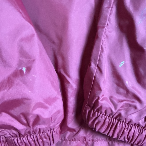 Nike Mens Maroon White Colorblock Full Zip Mesh Lined Windbreaker Jacket XS - Picture 4 of 9